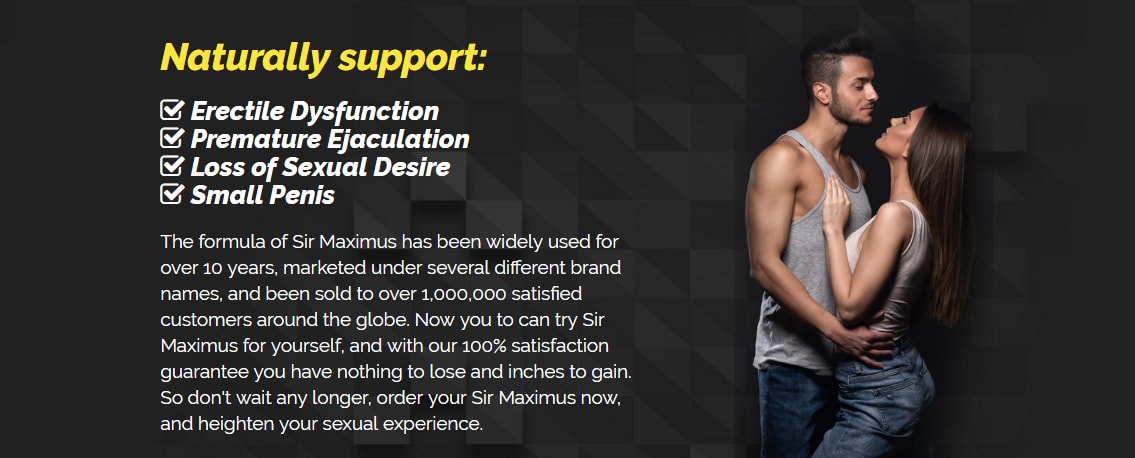 Bigger Penis And Fuller Firmer Erections Pills In Australia - Sir Maximus Results